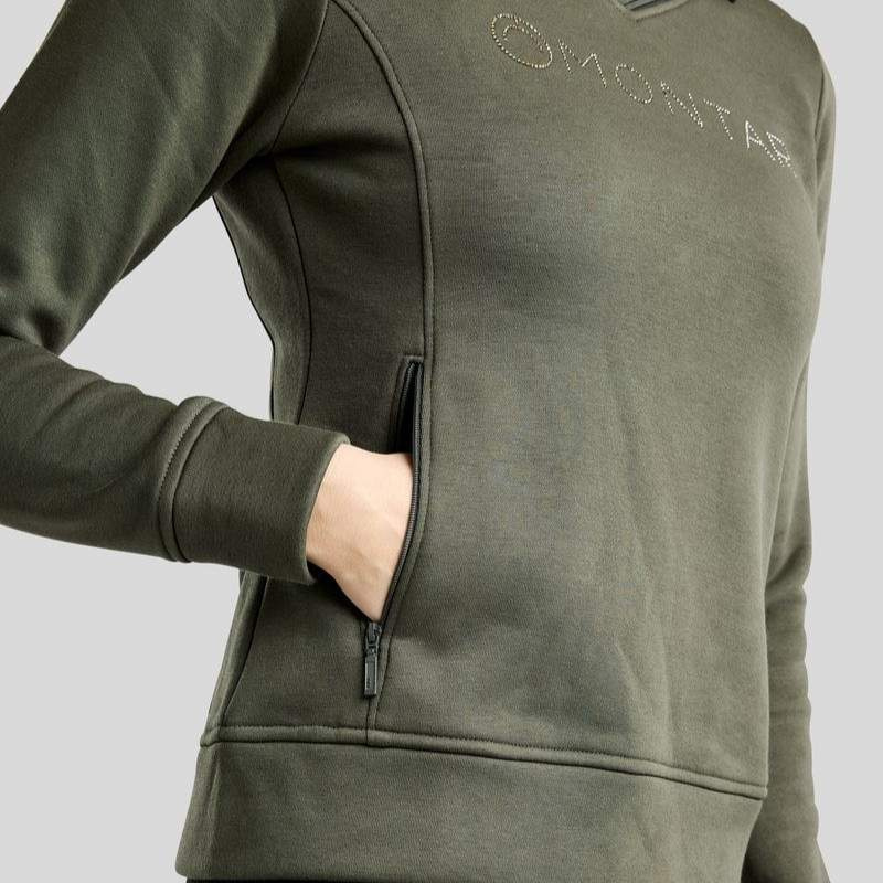 Sweat-shirt MoNaja Crystals Forest Green