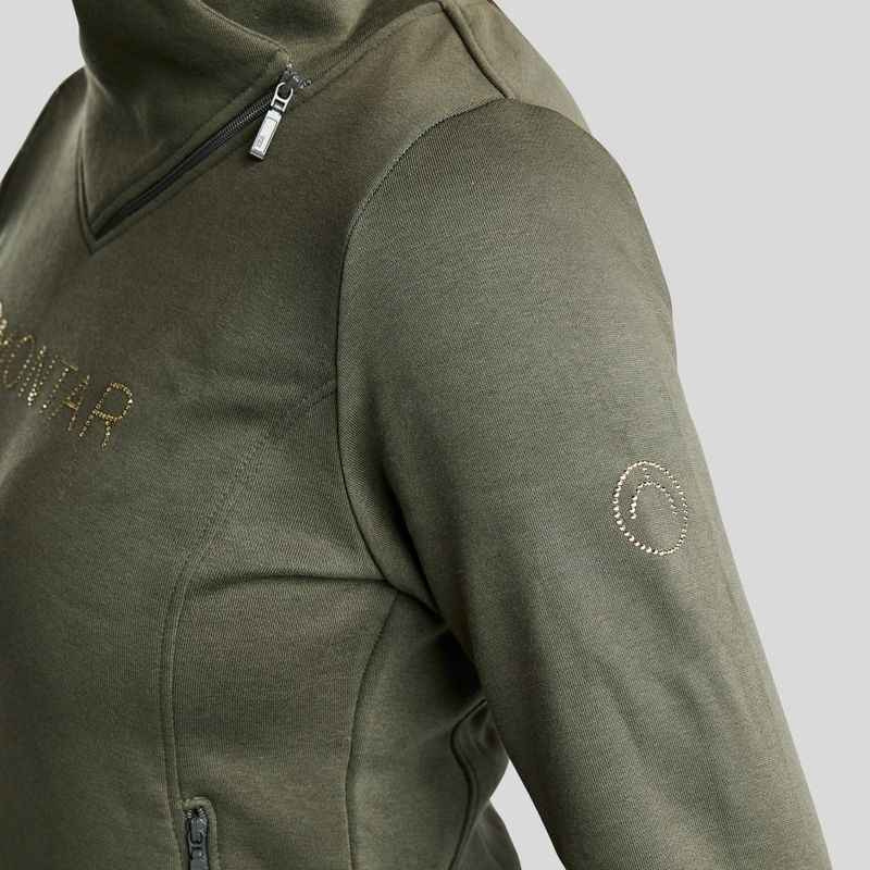 Sweat-shirt MoNaja Crystals Forest Green