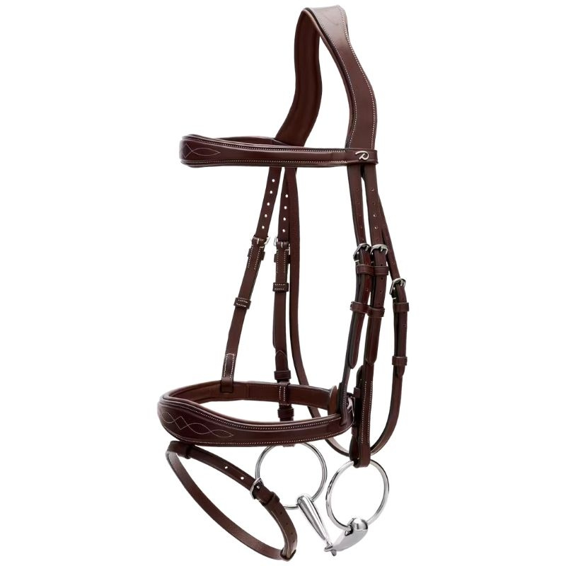 Bridon Anatomique à Muserolle Combinée US Collection Marron