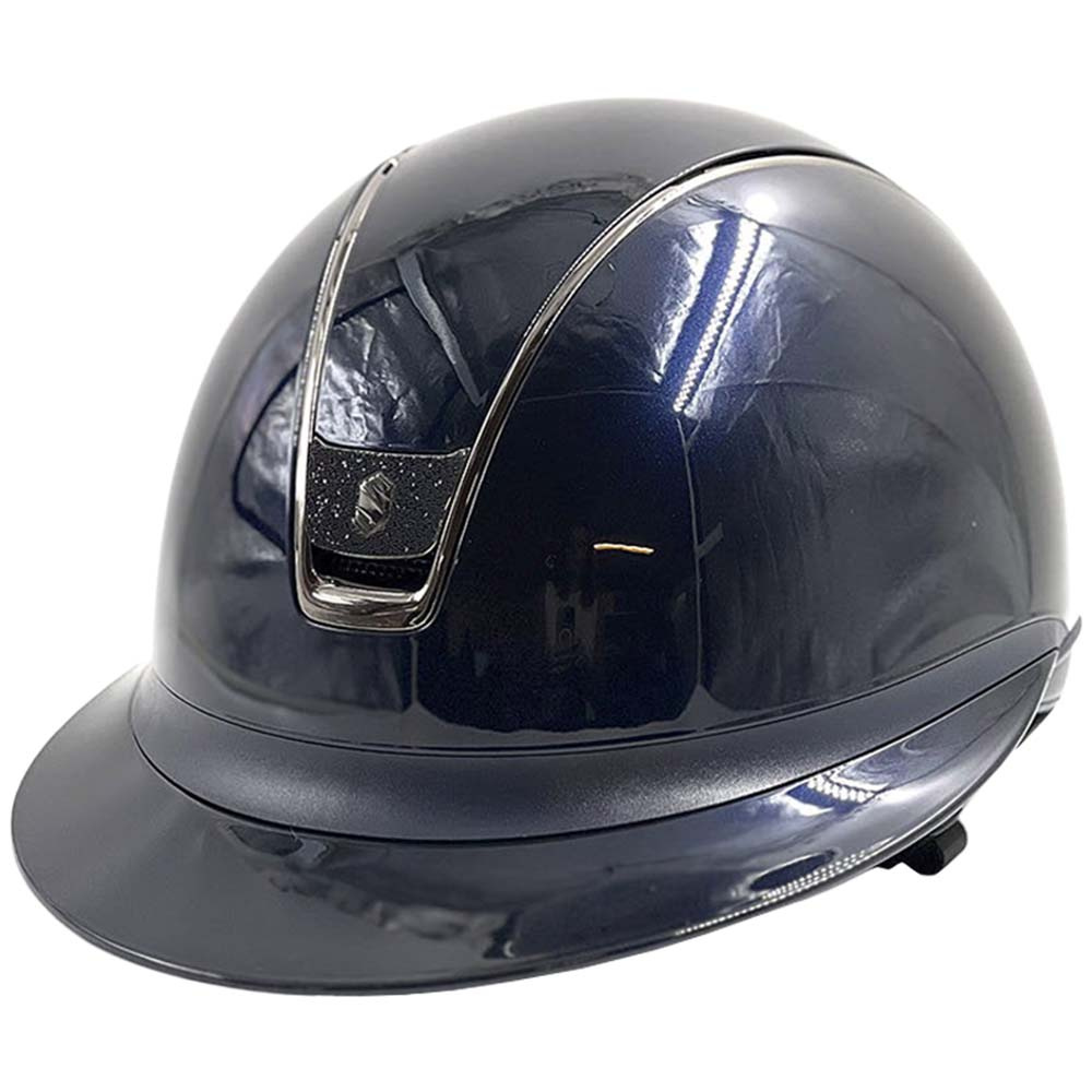 Casque d'équitation Miss Shield 2.0 Glossy Crystal Blazon Bleu Marine