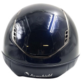 Casque d'équitation Miss Shield 2.0 Glossy Crystal Blazon Bleu Marine Casque d'équitation Miss Shield 2.0 Glossy Crystal Blazon Bleu Marine