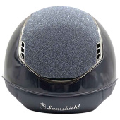 Casque d'équitation Miss Shield 2.0 Glossy Crystal Fabric Bleu Marine Casque d'équitation Miss Shield 2.0 Glossy Crystal Fabric Bleu Marine