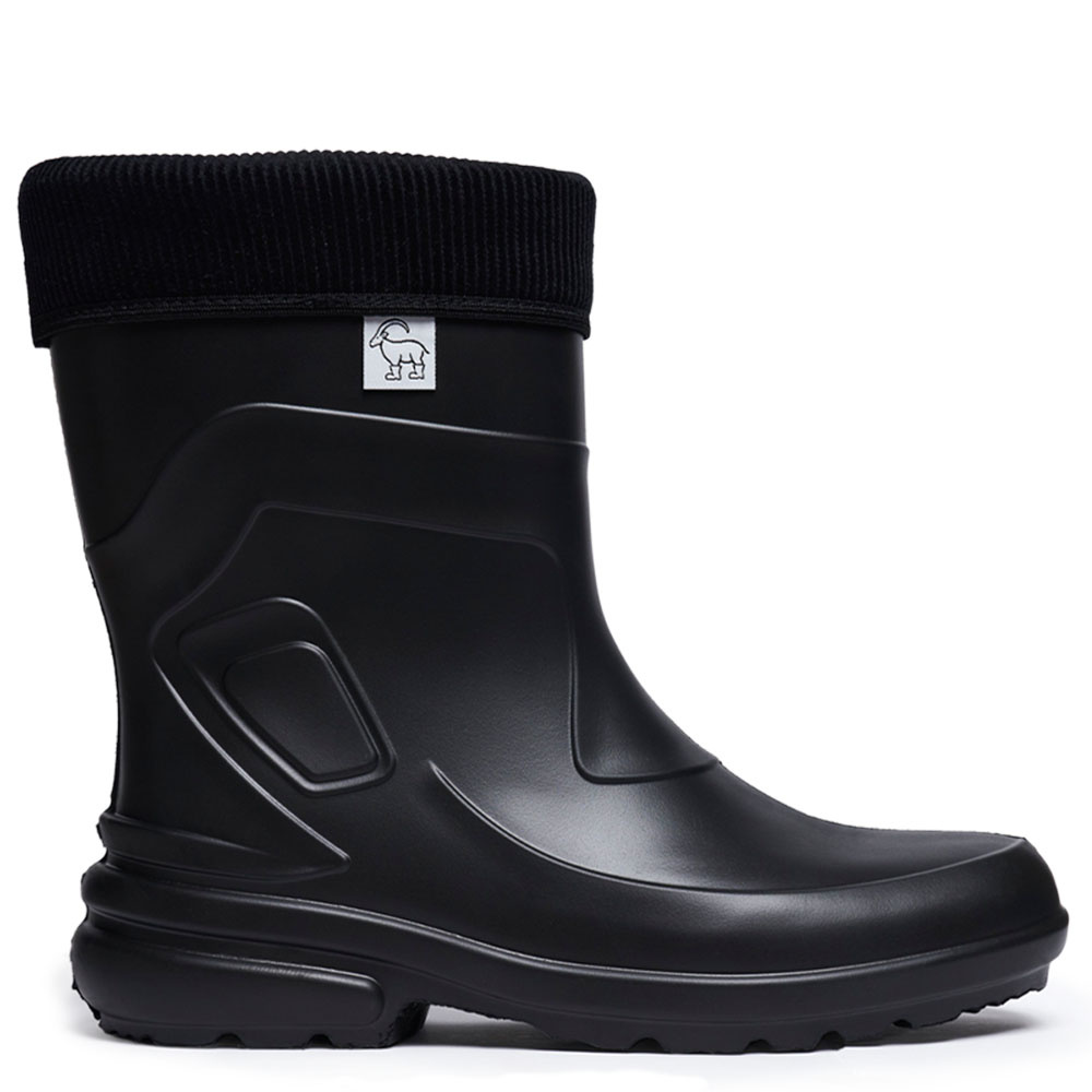 Bottes d'équitation caoutchouc avec doublure amovible Lisa Noir
