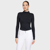 T-shirt fonctionnel Amber 1/2 Zip Noir T-shirt fonctionnel Amber 1/2 Zip Noir
