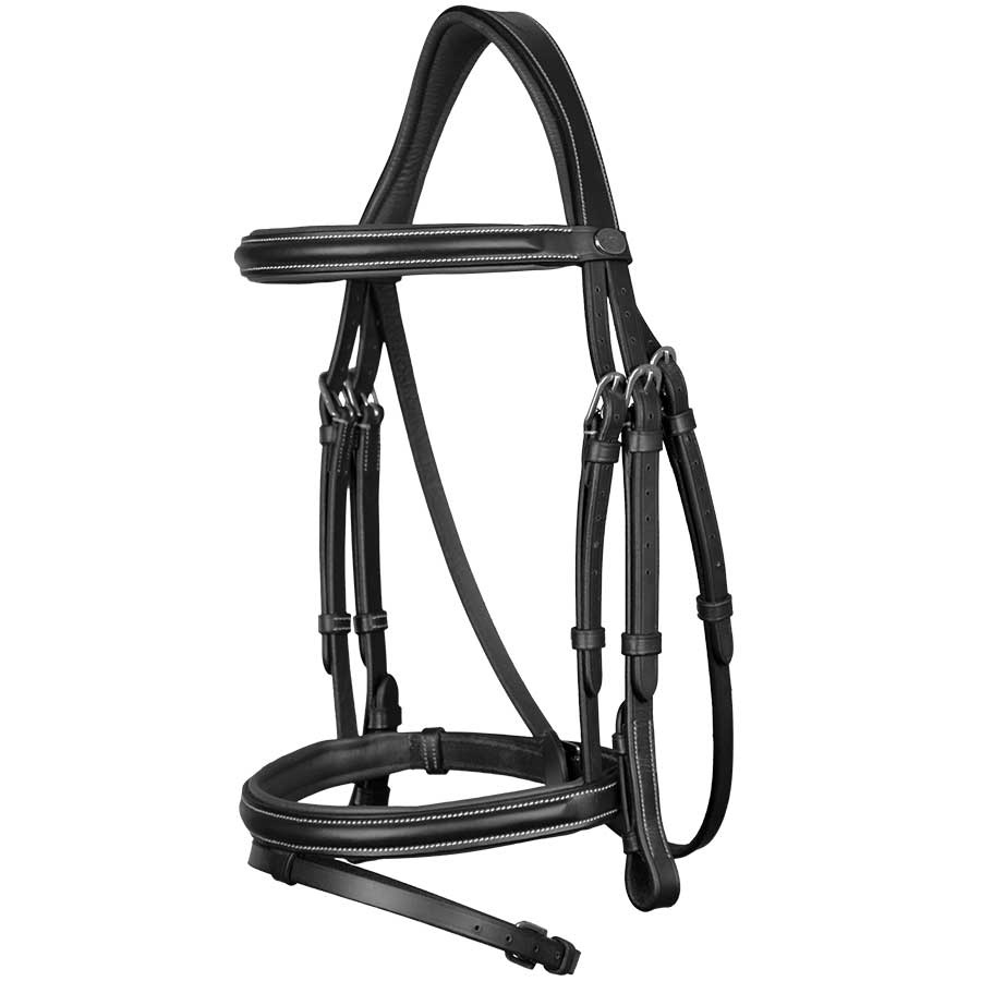 Bridon combiné classique WC Noir