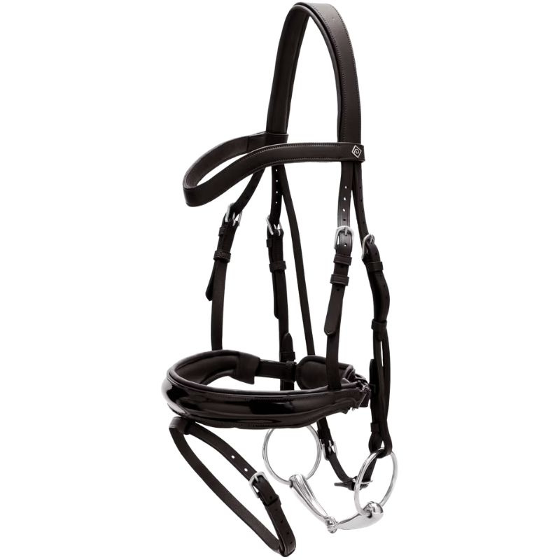 Bride de dressage Vernie WC Noir