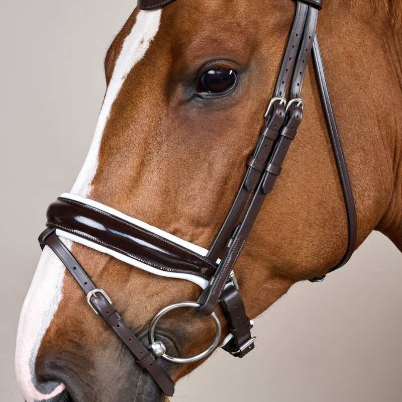 Bridon de dressage Working Collection Marron/Blanc