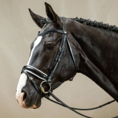 Bride de dressage Working Collection Noir/Blanc Bride de dressage Working Collection Noir/Blanc