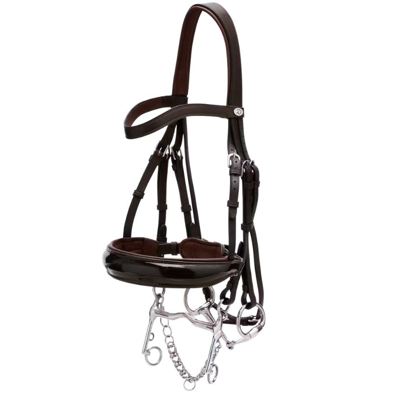 Bride de dressage Laqué Working Collection Marron