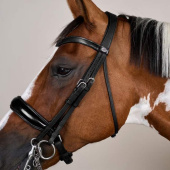 Bride de dressage Laqué WC Noir Bride de dressage Laqué WC Noir