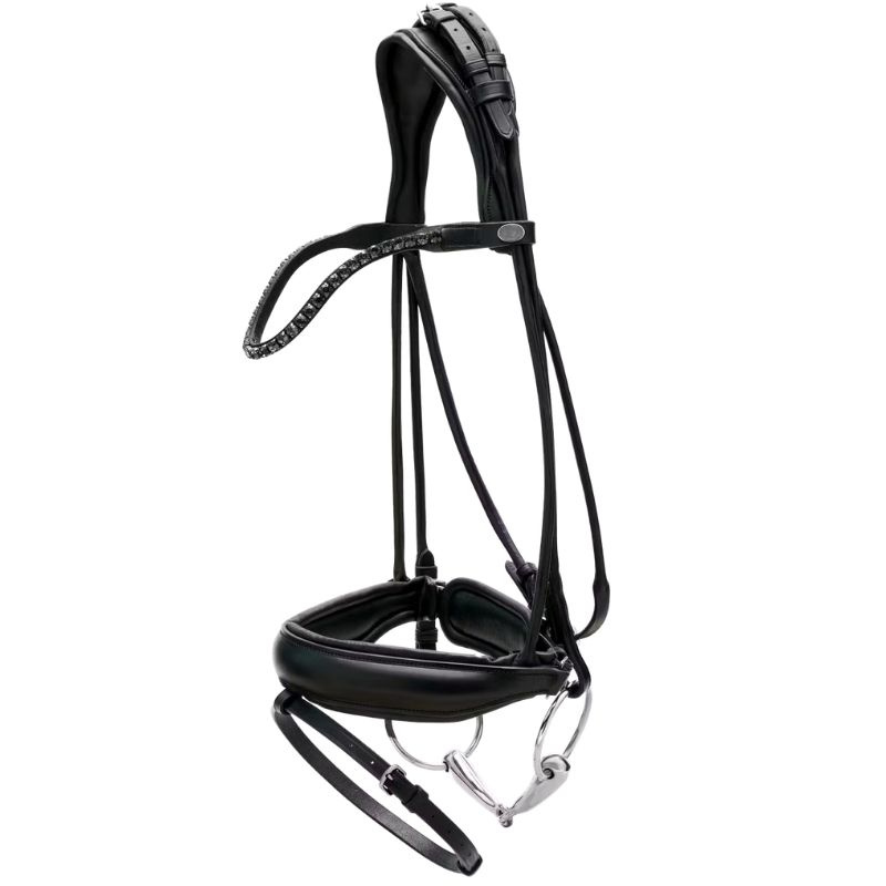 Bridon de dressage ComfoHead Working Collection Noir